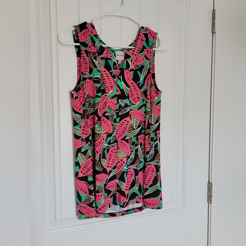 NIC & ZOE canopy tank, tropical floral, sz S